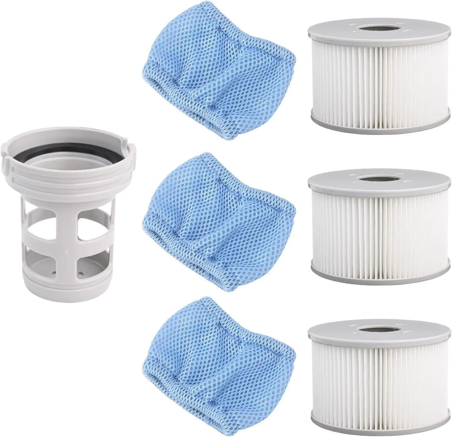 Accessoires de spa pour jacuzzi pour Mspa comprenant des adaptateurs de base à visser, des filtres gonflables pour piscine spa, des filtres de piscine de type Wave Spa