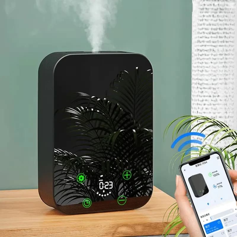 Diffuseur intelligent d'huiles essentielles sans eau, diffuseur d'aromathérapie, capacité de 150ml, 300 m3, grand espace pour la maison, le bureau, l'hôtel