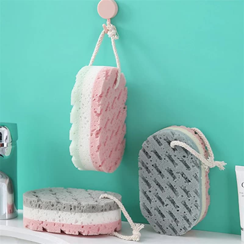 Boule de bain en éponge, douche, frottement pour tout le corps, Exfoliation, brosse de Massage, épurateur, brosse en éponge, accessoires de salle de bains, 1 pièce