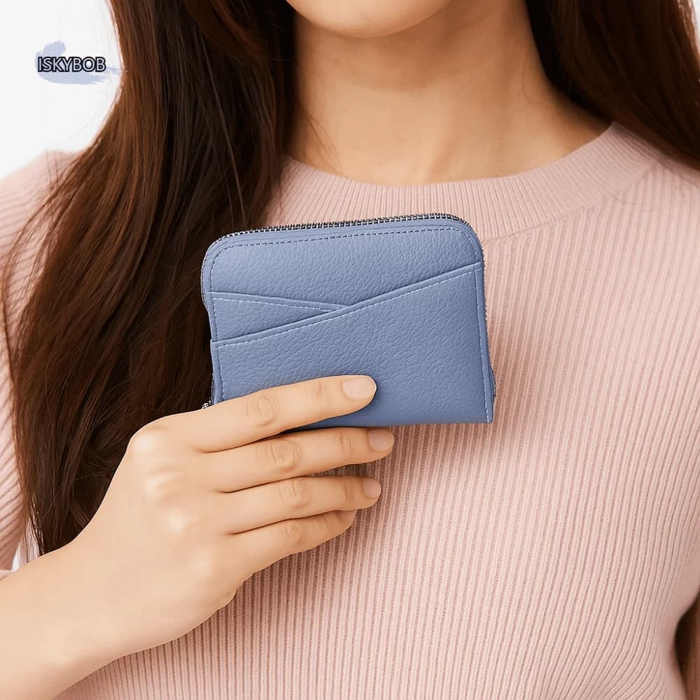 Portefeuille court en cuir PU pour femme, style japonais, avec plusieurs emplacements pour cartes, porte-monnaie, grande capacité, couleur unie, porte-cartes d'identité