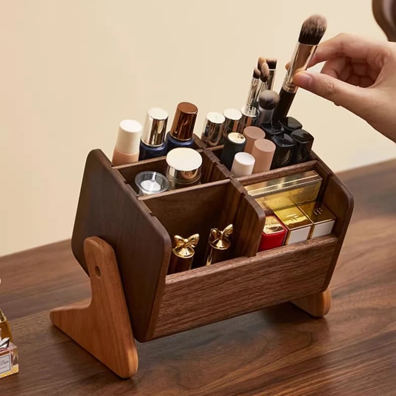 Organisateur de Maquillage Rotatif de Luxe pour Coiffeuse
