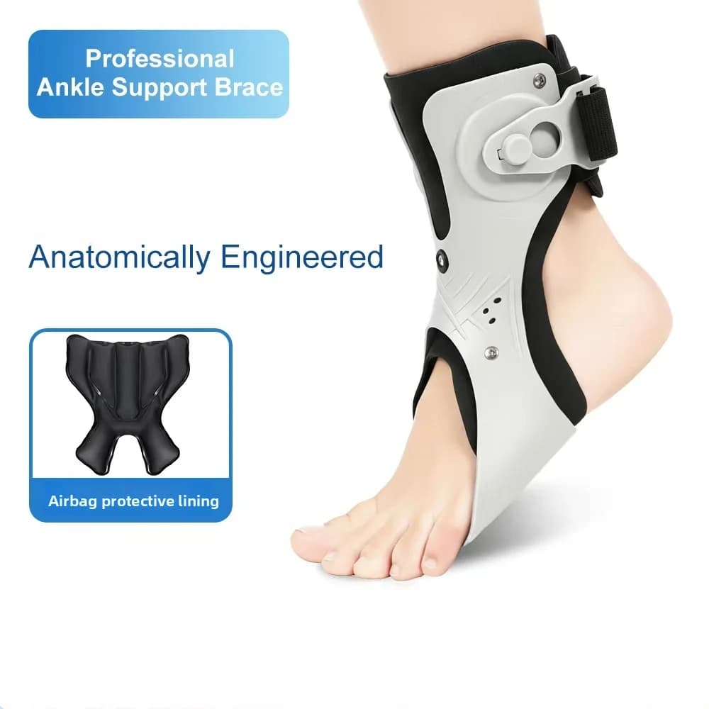 Orthèse de chute de pied, boucle réglable, Posture douce, orthèse de pied de cheville correcte pour l'hémiplégie