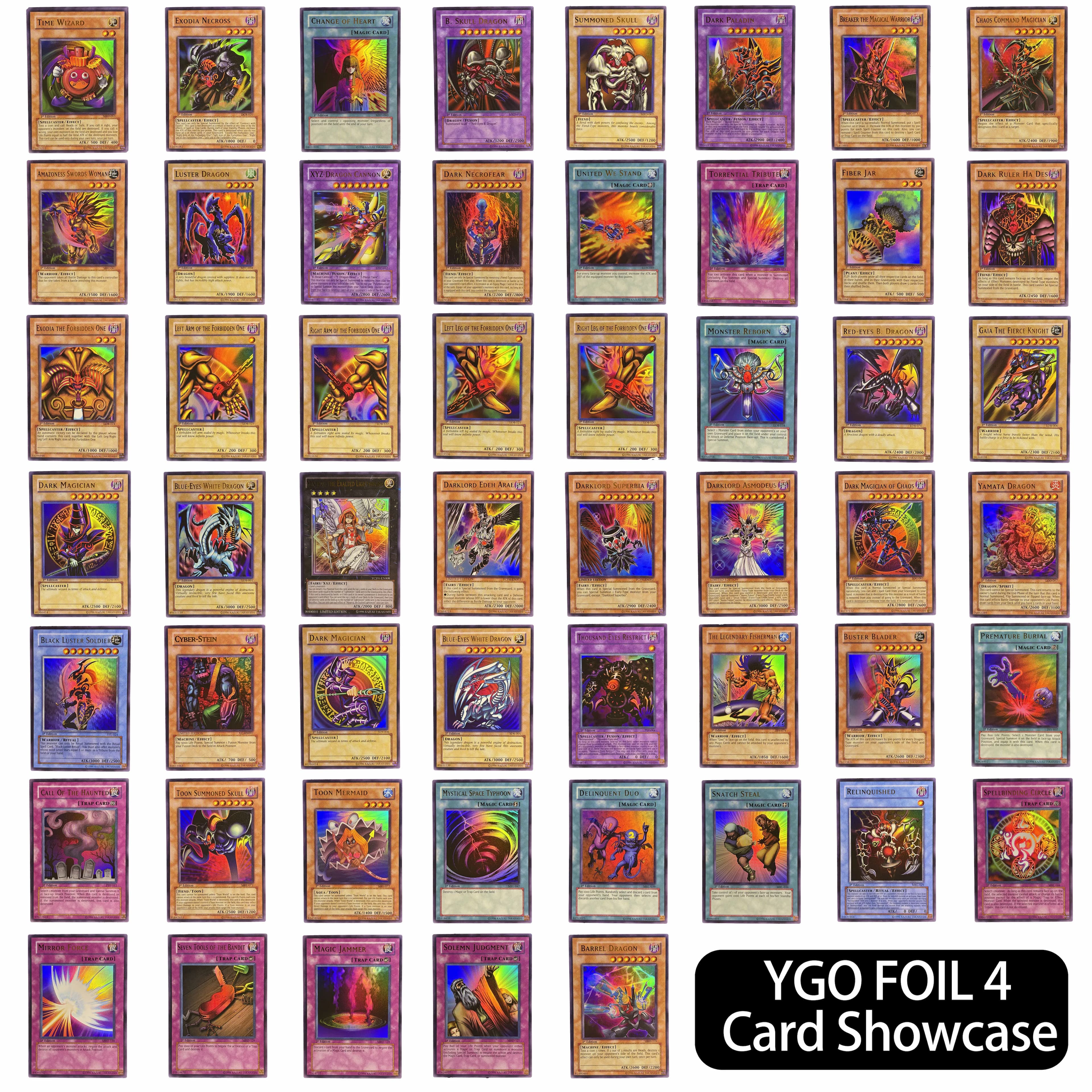 Yu-Gi-Oh! Ensemble de cartes TCG (54 pièces/ensemble) - Édition classique anglaise - Boîte Dark Magician Exodia - Cartes à collectionner DIY