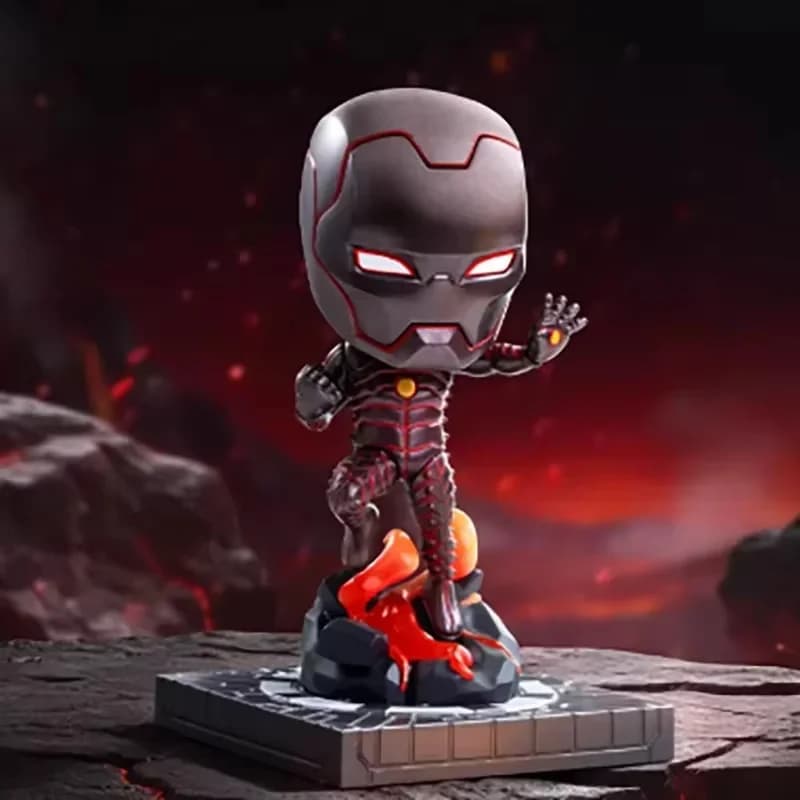 POP MART IRONMAN A JOURNEY THROUGH ARMORS Series Boîte Mystère Tendance Figurine d'Action Anime