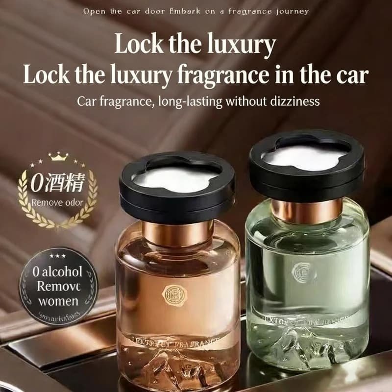 Diffuseur d'arômes de voiture de luxe léger avec vue sur la montagne, parfum de thé blanc de haute montagne, parfum longue durée, décoration intérieure haut de gamme