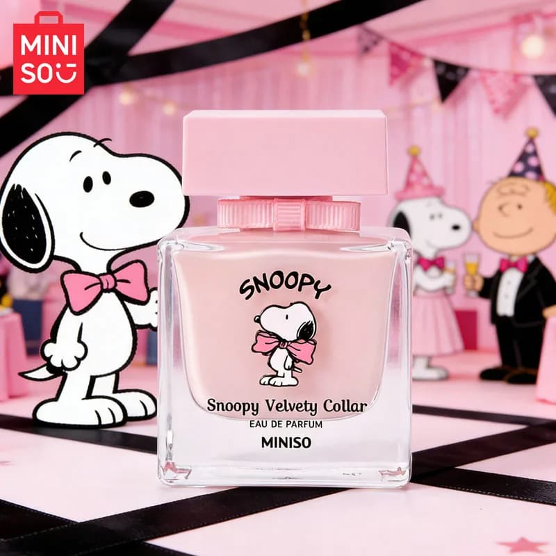 MINISO & SNOOPY – parfum floral de luxe Original pour femmes, Spray 50ML, cadeau d'anniversaire pour filles, cadeau pour enfants