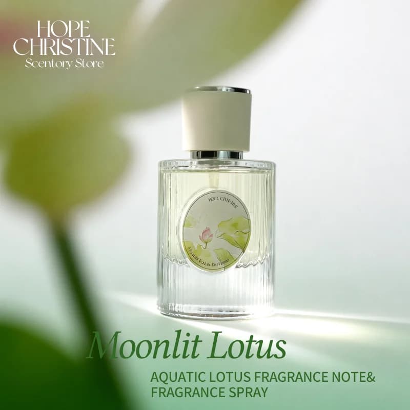 Parfum de lotus frais, fragrance florale et boisée longue durée