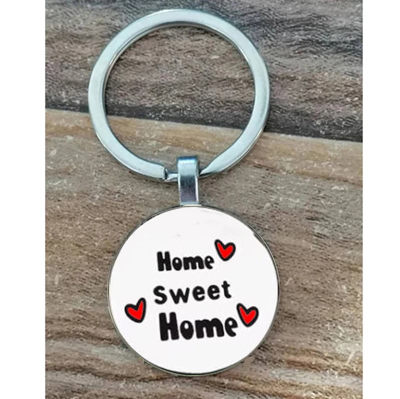 Porte-clés Sweet Home pour couple, porte-clés New Home, premier cadeau pour couple