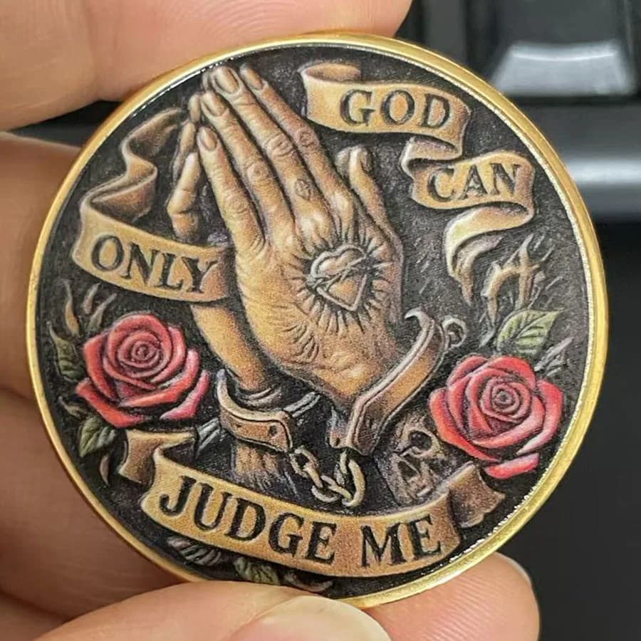 Pièce de monnaie souvenir de prière, pièce de collection, cadeau