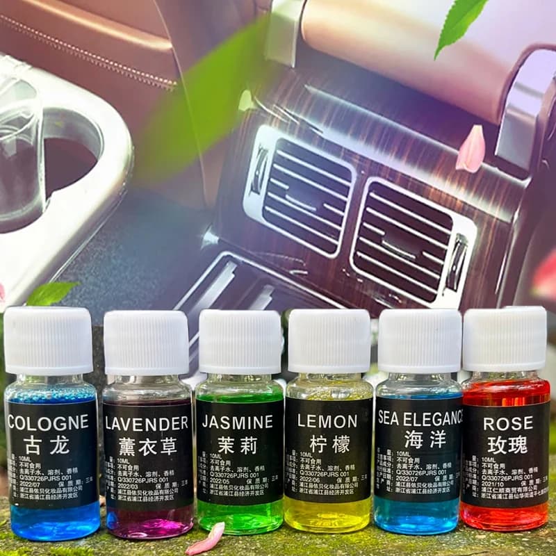Recharge de parfum de voiture, désodorisant, diffuseur d'huiles essentielles de plantes naturelles, arôme, humidificateur de parfum, désodorisant d'huiles essentielles, 10ml