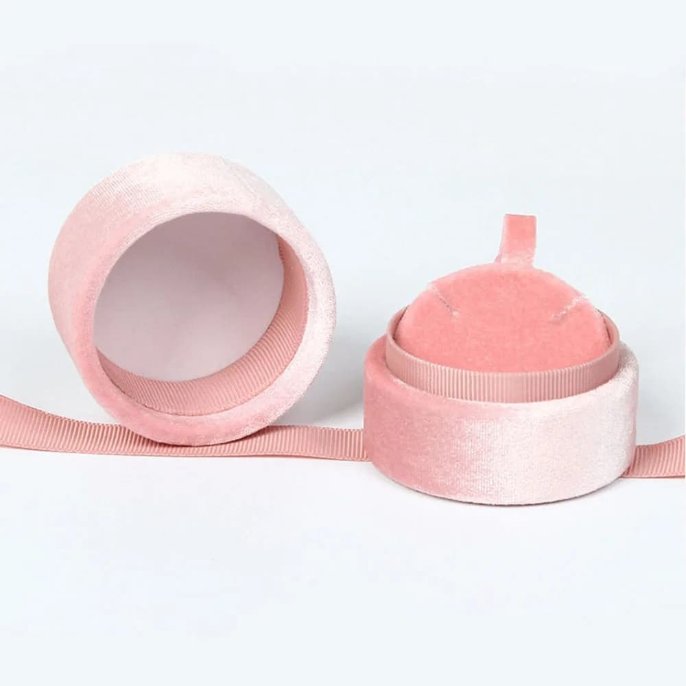 Boîte cadeau rose pour mariage, boîte à bijoux avec nœud, présentoir à bijoux, boîte de présentation d'accessoires de mode