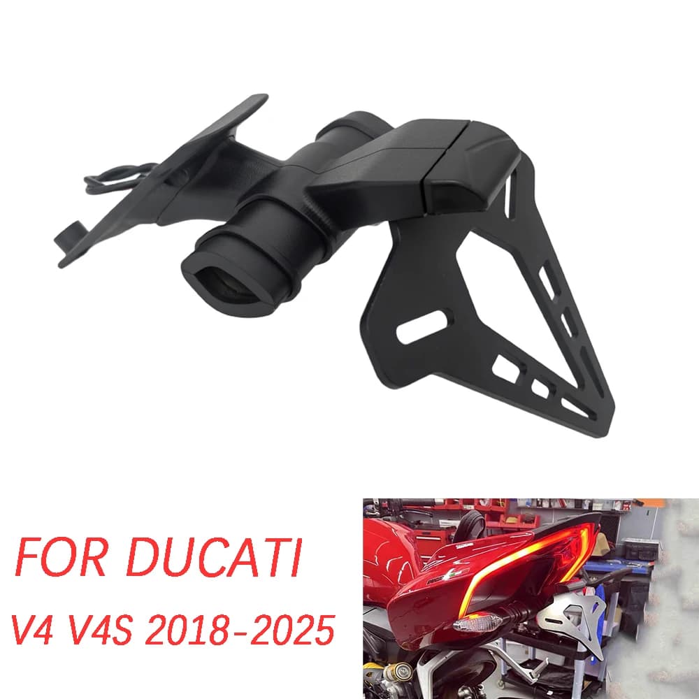 Support de plaque d'immatriculation de moto, éliminateur de queue de moto, accessoires en acier modifiés pour DUCATI Panigale V4 V4S V2 Streetfighter V4 V2 2025