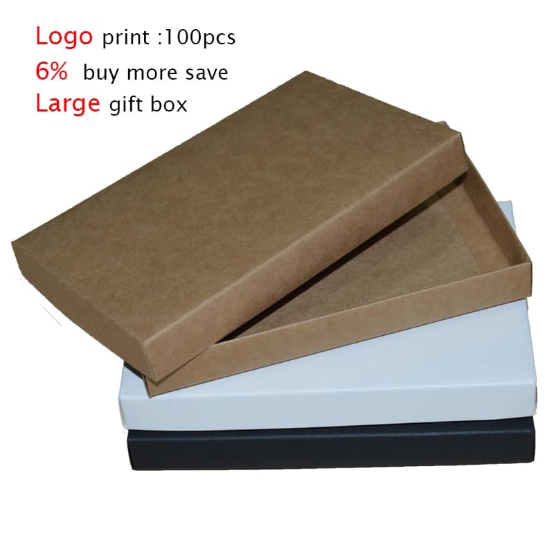 Lot de 10 grandes boîtes cadeaux avec couvercles, emballage A4 en vrac, petites boîtes à chocolat faites à la main, boîtes kraft personnalisées pour cadeaux de mariage