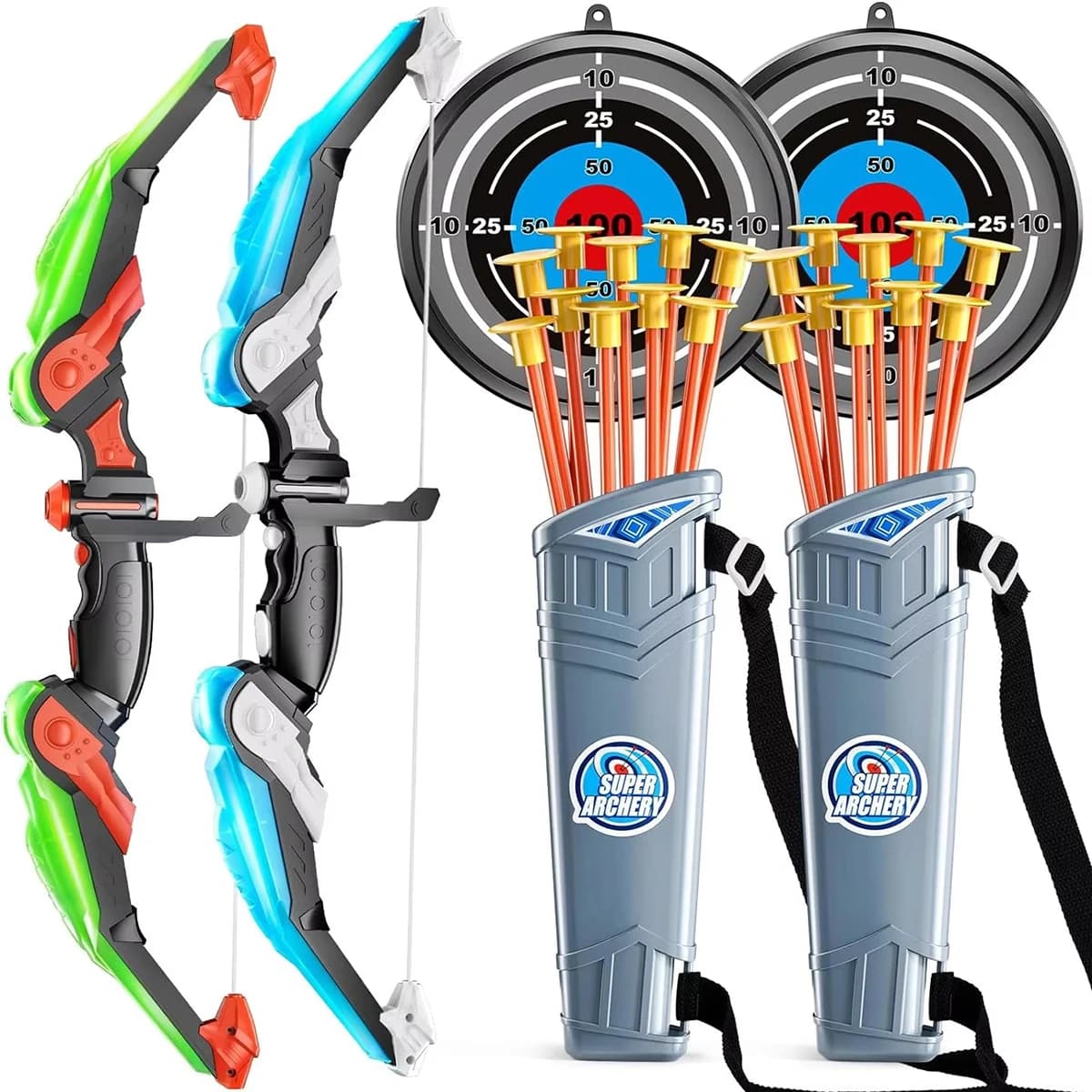Jouet de tir de sport pour enfants, ensemble d'arcs pour garçon, jouet de sport de plein air, cadeau d'anniversaire et de Noël