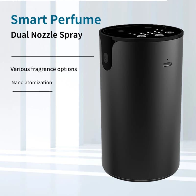 Diffuseur d'huiles essentielles avec câble USB, pour assainisseur d'air de voiture, bureau, maison, machine à parfum, diffuseur d'arômes à double buse