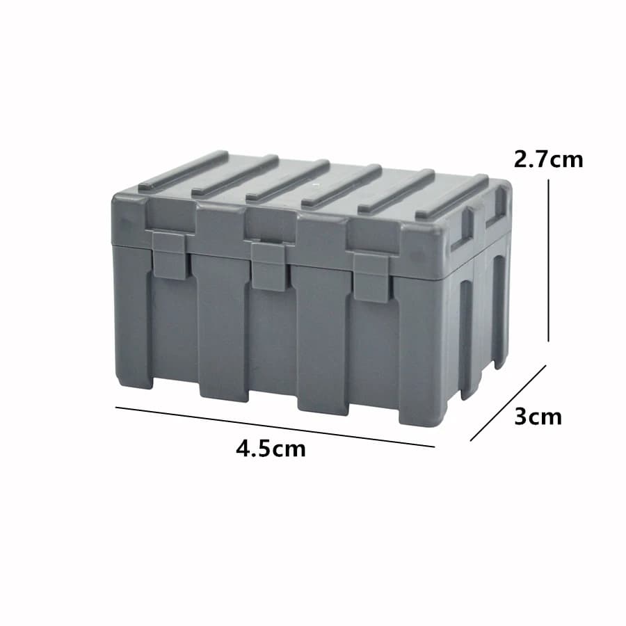 Série Militaire WW2 : Boîte de Rangement MOC pour Blocs de Construction Soldats de l'Armée – Coffret de Rangement pour Briques