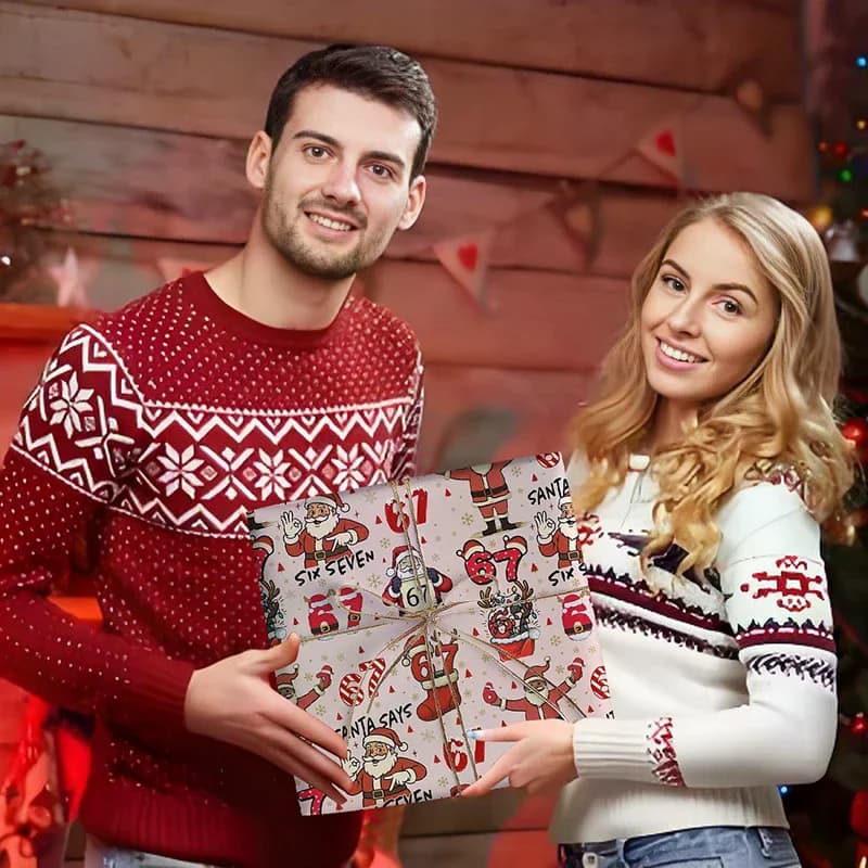 67 Papier d'emballage de Noël