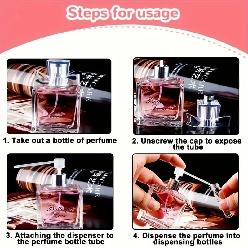 Outils de recharge de parfum, entonnoirs diffuseurs, distributeur de pompe cosmétique, nouveau pulvérisateur Portable, pompe de recharge, dispositif de remplissage de bouteilles, 10/30/50pcs