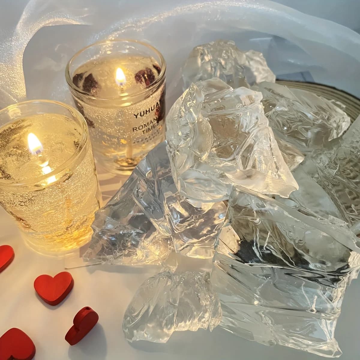 100G/200G gelée cire bricolage bougie faisant matériel cire transparente matière première cristal cire sans fumée bougie à la main