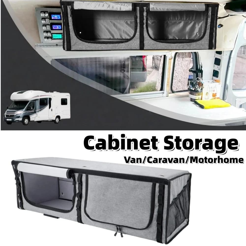 Grande boîte de rangement en feutre pour armoire de camping-car, pour caravane, camping-car Fiat Ducato, Sprinter, Ford Transit