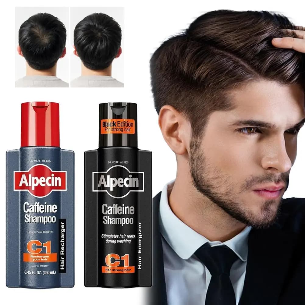 Shampooing à la caféine 250 ml – Contrôle du sébum, anti-chute, volumisant, anti-pelliculaire, sans sulfate, nettoyage doux pour femmes et hommes 2026