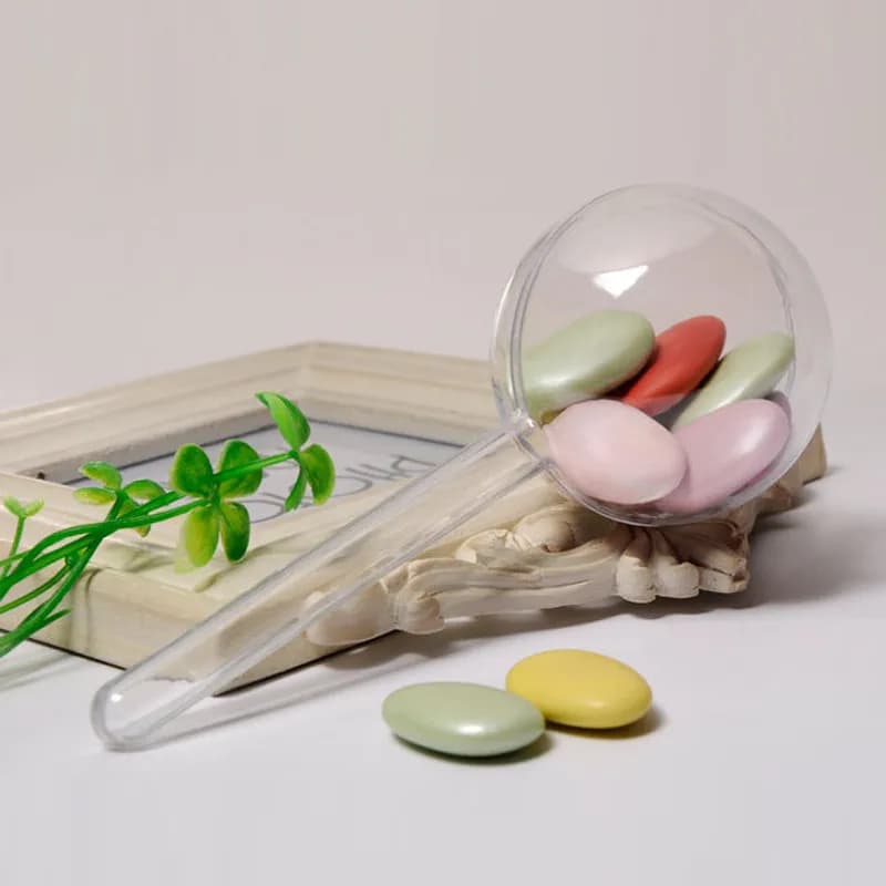 Coffrets cadeaux de mariage pour invités, boîte à bonbons en plastique, forme de sucette mignonne, boîtes à bonbons, faveurs de fête, porte-bonbons, coffrets cadeaux, 24 pièces