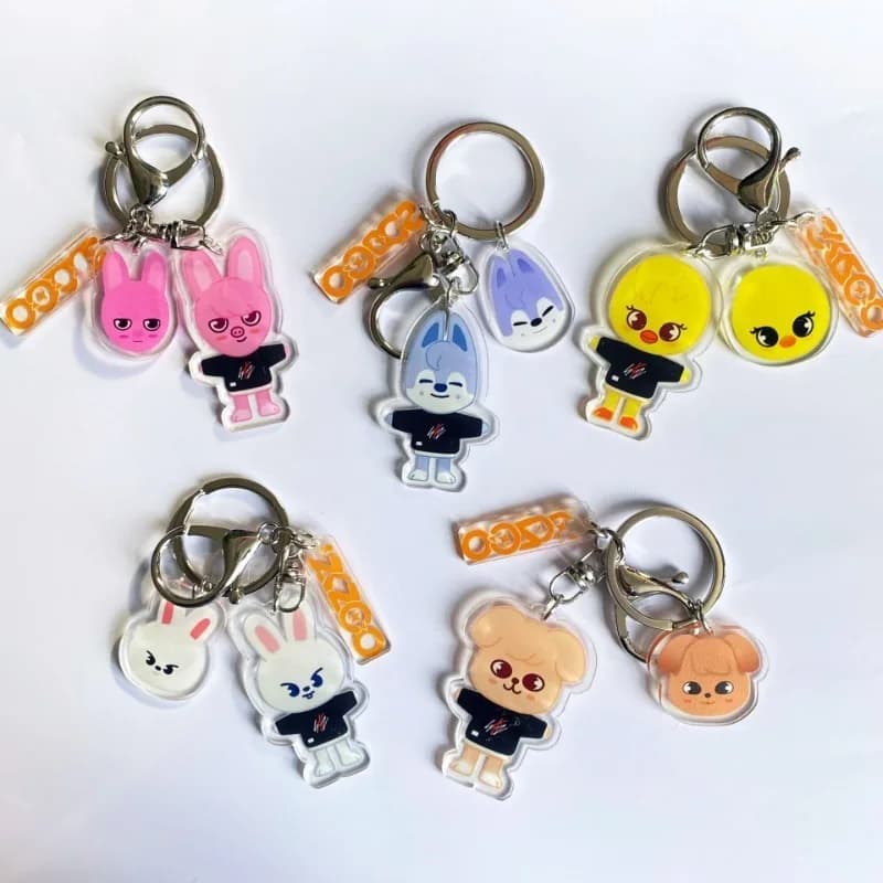 SKZOO dessin animé avec le même acrylique Double face porte-clés accessoire sac pendentif accessoires étoile