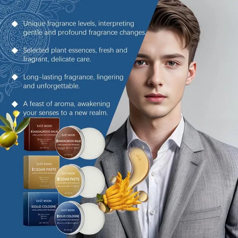 Parfum solide (parfum cèdre pour homme) - Parfum frais