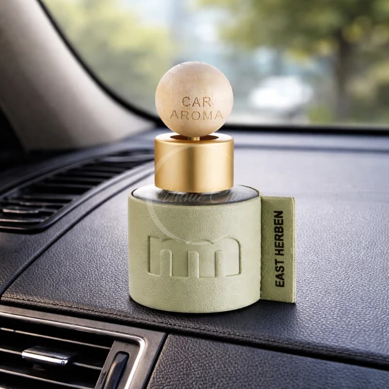 Ornement d'aromathérapie pour voiture en cuir de 50 ml, parfum longue durée, désodorisant d'air portable, parfum pour la maison, la voiture, le bureau