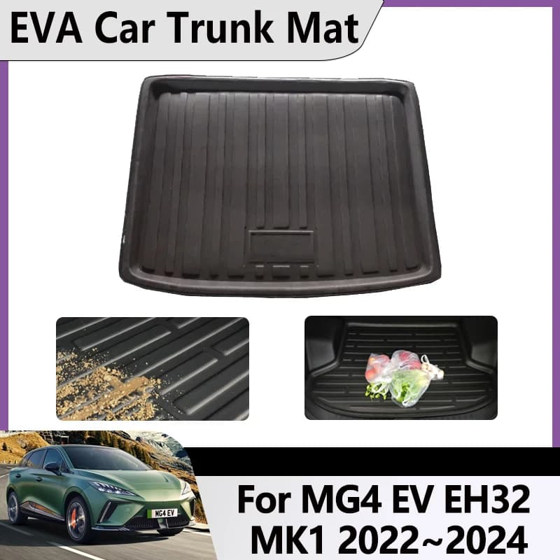 EVA pour MG4 EV accessoires 2022 2023 2024 MG 4 EV EH32 MK1 Mulan tapis de coffre de voiture