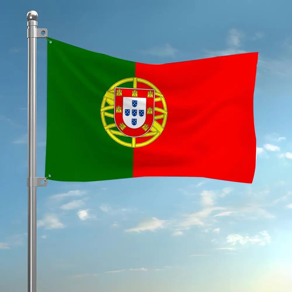 Tapisserie murale avec drapeau personnalisé du Portugal, bannière décorative, art de fond pour chambre à coucher, dortoir, extérieur, décoration de fête à domicile, cadeau