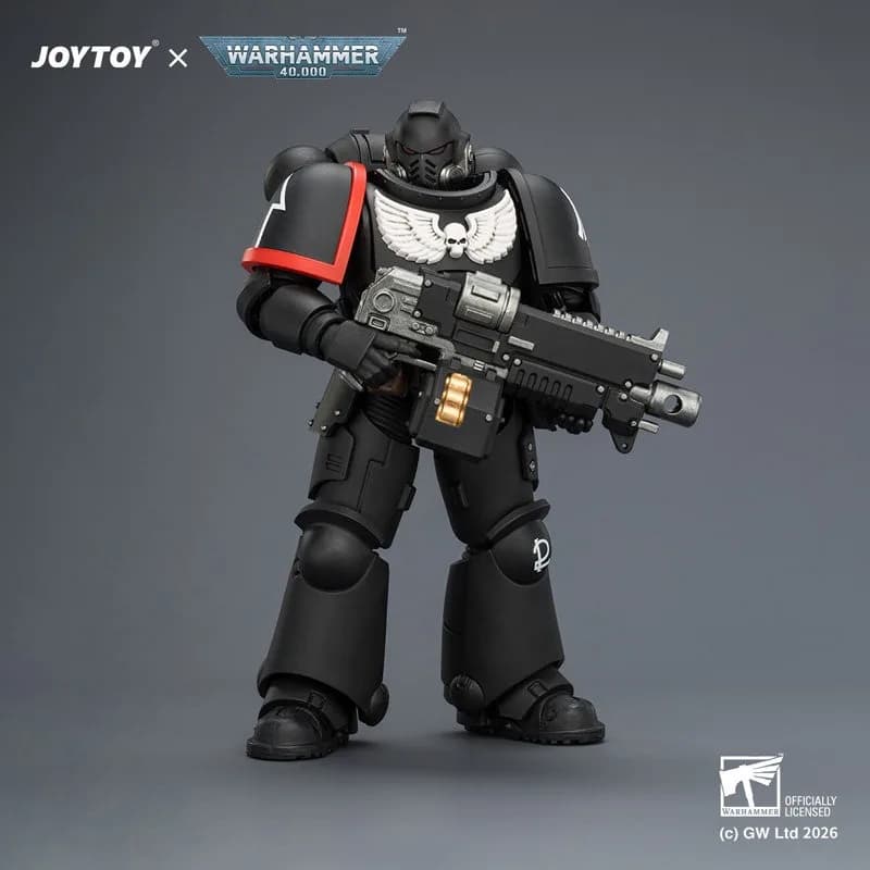 【Accessoires】Figurine d'action JOYTOY Warhammer 1/18 Intercessor de la Garde Raven avec fusil à balle