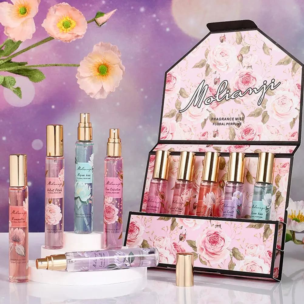 Coffret Cadeau de Parfums Sans Alcool – Échantillons de Parfums de Marque pour Femme – Charme Élégant et Parfum Léger Longue Durée