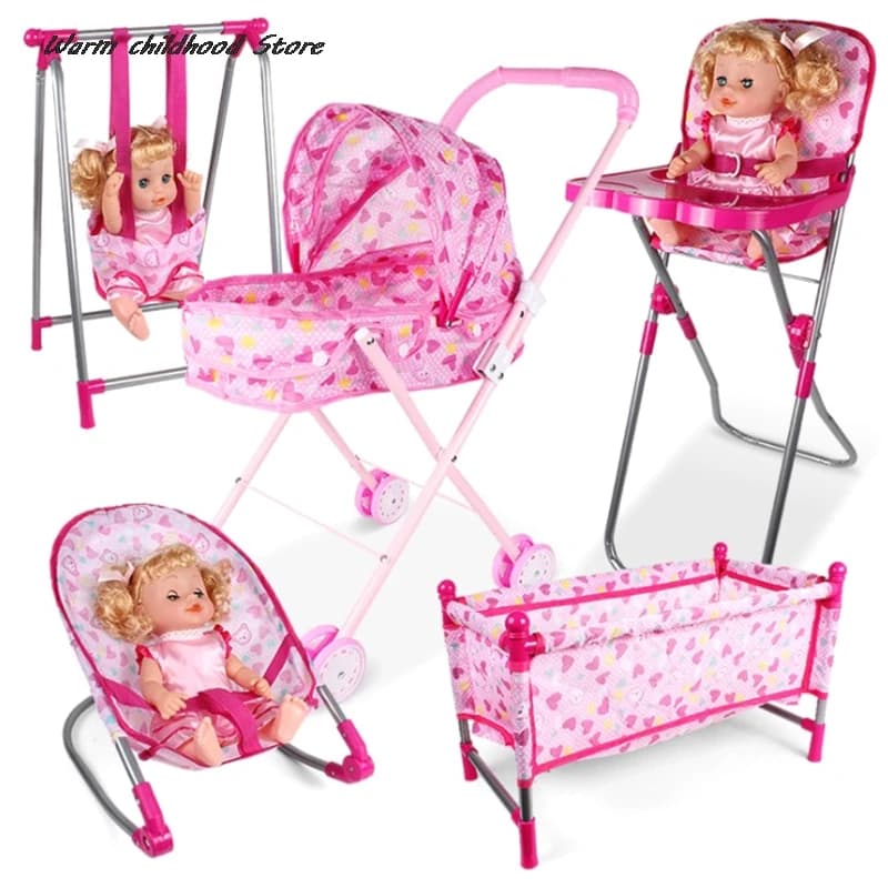 Butter House-Chaise à bascule pour bébé, lit balançoire, salle à manger, maison de jeu, accessoires