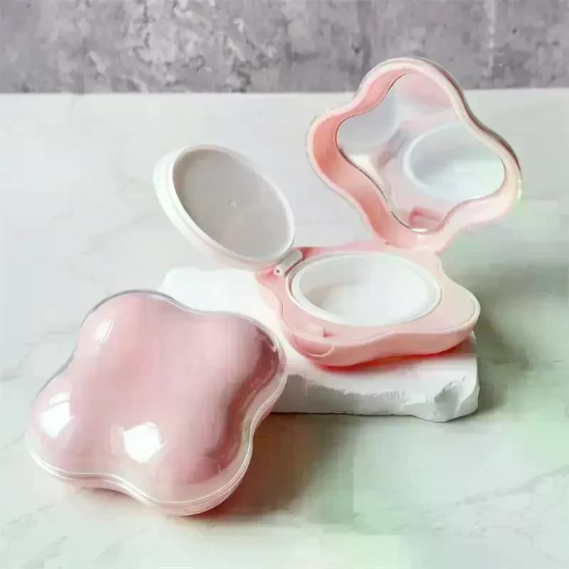 Boîte à coussin vide à rabat de 15g, boîte à poudre, étui de maquillage cosmétique Portable, récipient BB crème/fond de teint/blard avec miroir