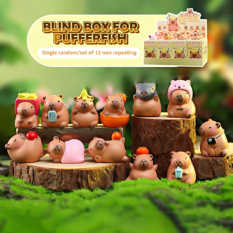 Boîte aveugle de Capybara de dessin animé