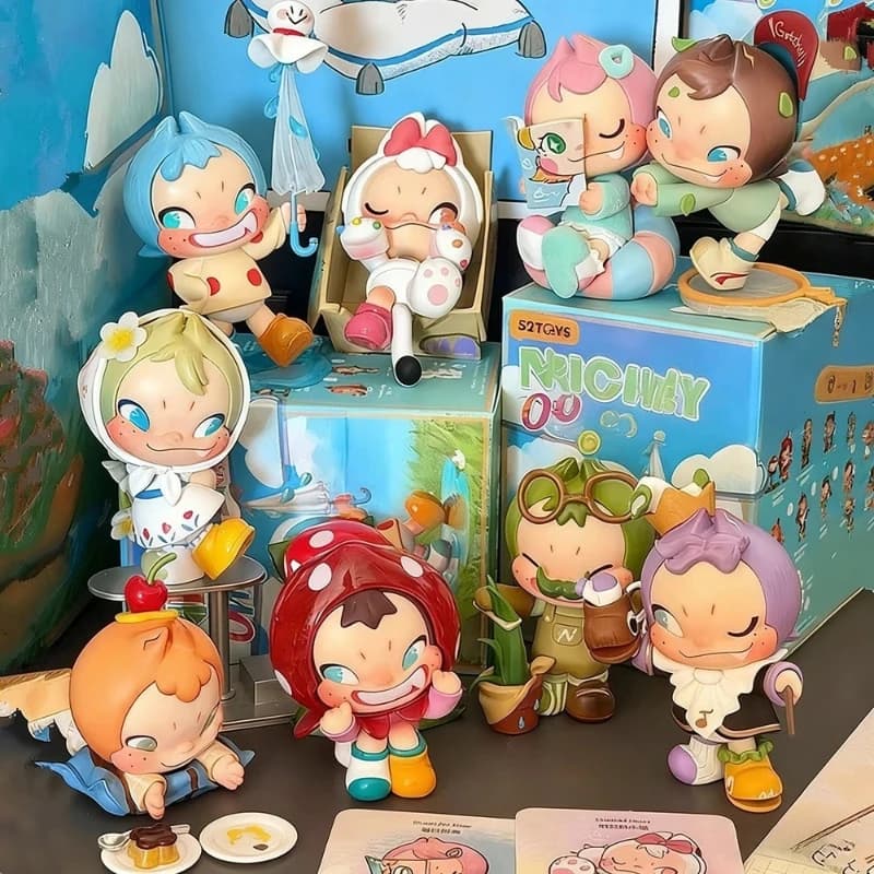 NINNIC – boîte aveugle NI Vibes uniquement, ornement de bureau Kawaii, figurine d'action, boîte mystère Surprise, jouets cadeaux de noël pour filles, nouvelle collection