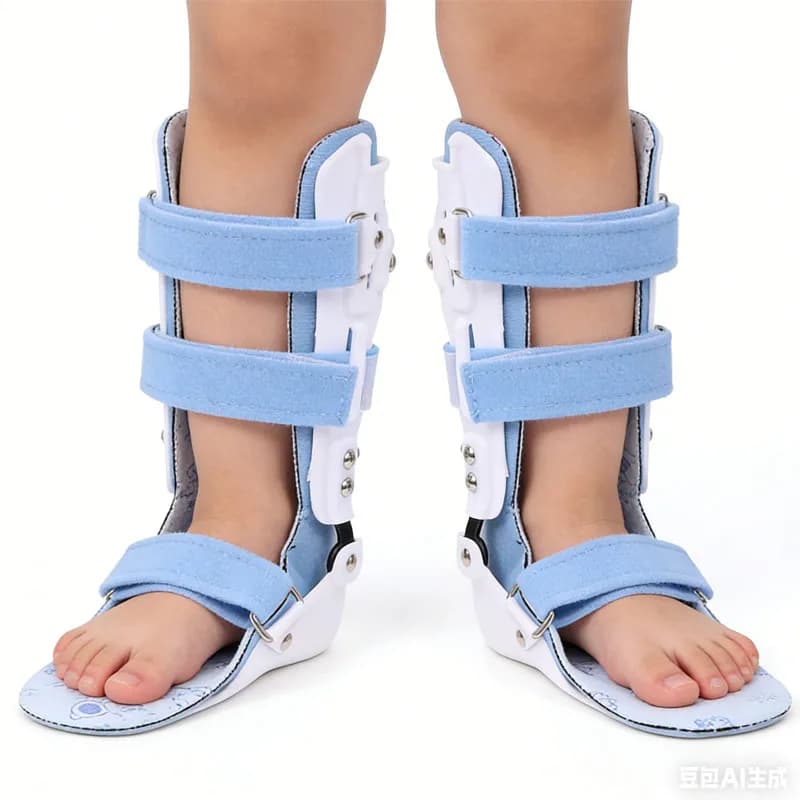 Attelle de Correction de Cheville Médicale pour Enfants - Orthèse AFO Réglable pour Pied Tombant - Support Amovible pour Articulation de la Cheville, Varus, Valgus, Fracture du Mollet