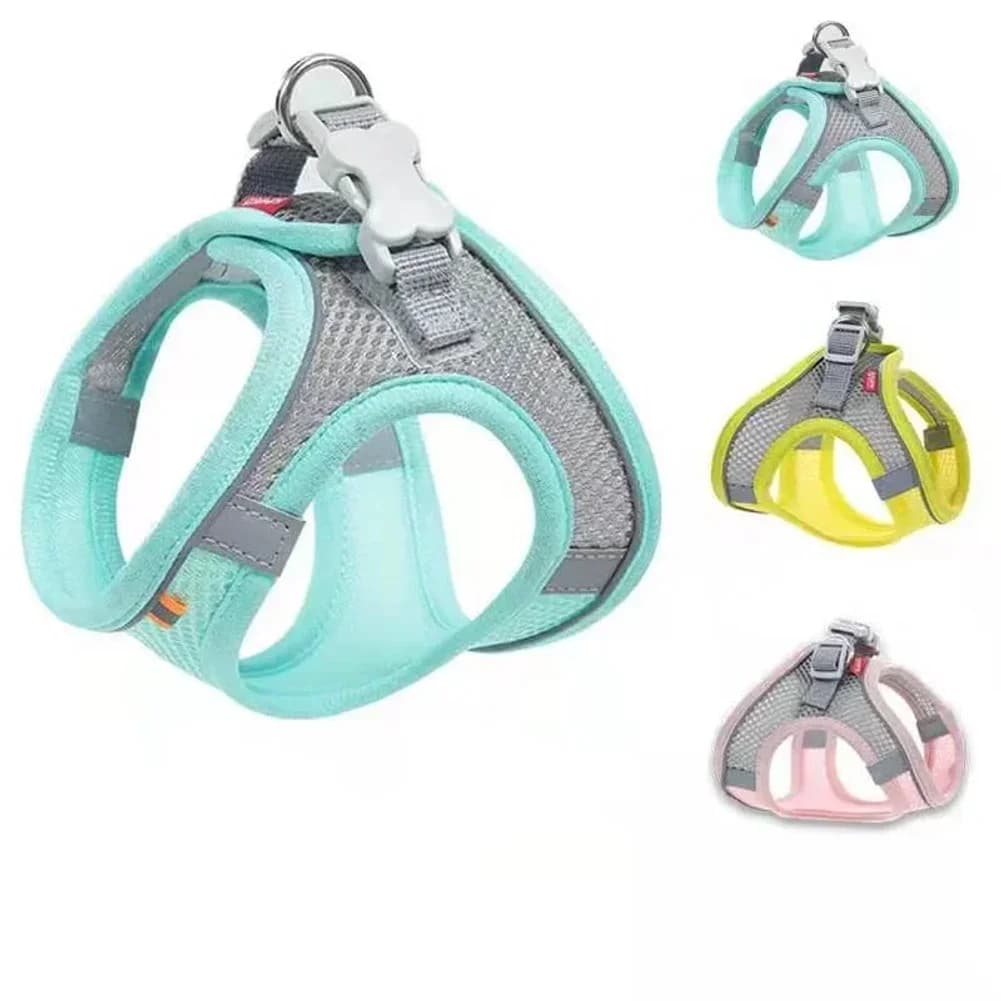 Accessoires pour chats et chiens : Harnais de sécurité respirant et réglable pour petits