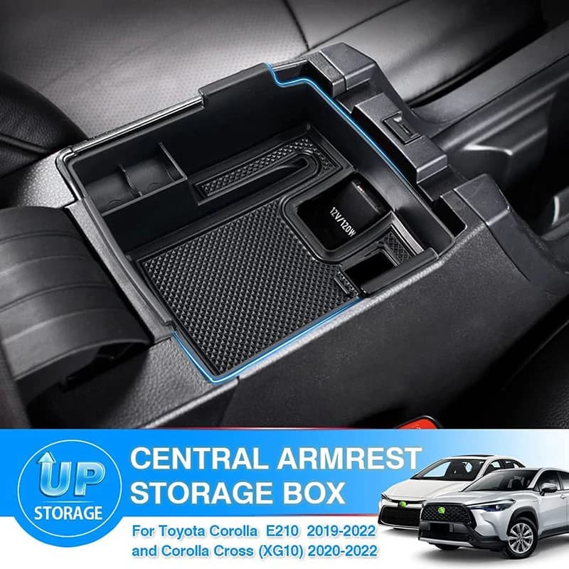 Organisateur de plateau de Console centrale, accessoires pour Toyota Corolla E210 2019 2020 2021 2022-2026 et Corolla Cross (XG10) 2022-2026