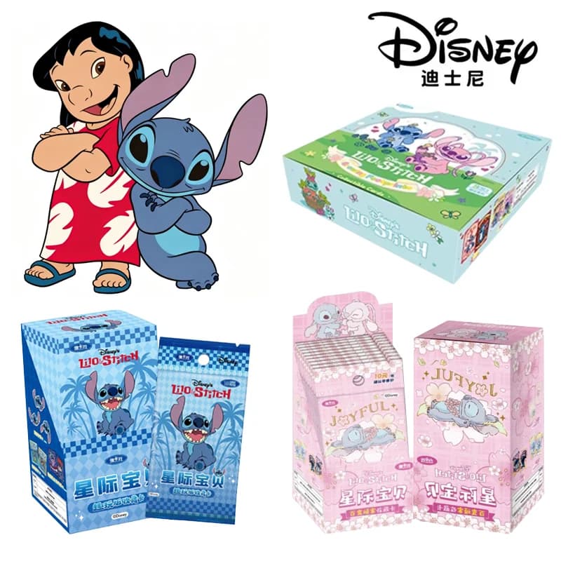 Nouvelle carte authentique. Fun. ‌   Cartes de la série Disney Lilo & Stitch, collection limitée de personnages d'anime, cartes authentiques, jouet mignon, cadeau