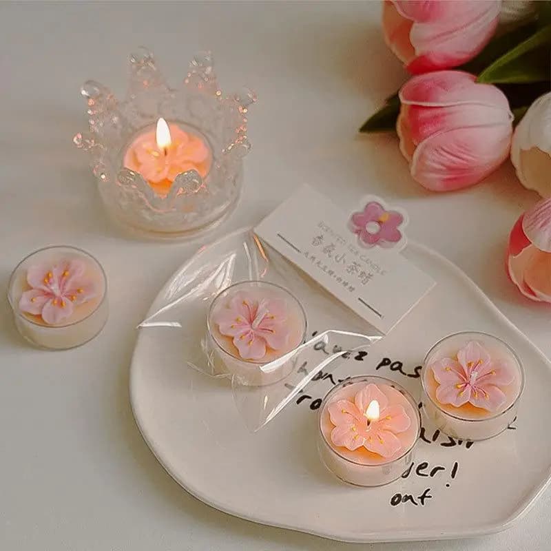 Bougie artisanale parfumée à la fleur de pêcher