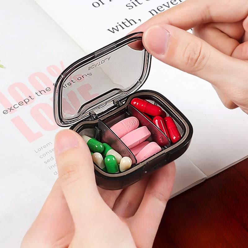 Mini boîtes à pilules médicinales portables de voyage, bacs à médicaments, distributeur de pilules, boîte de rangement de pilules, pilulier de tablette, conteneur d'organisation