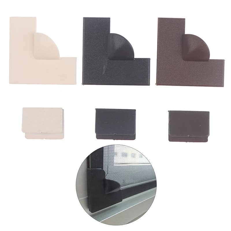 Accessoires d'écran de fenêtre magnétiques en plastique, coins d'écran de fenêtre, fait sur mesure, bricolage, 1 ensemble