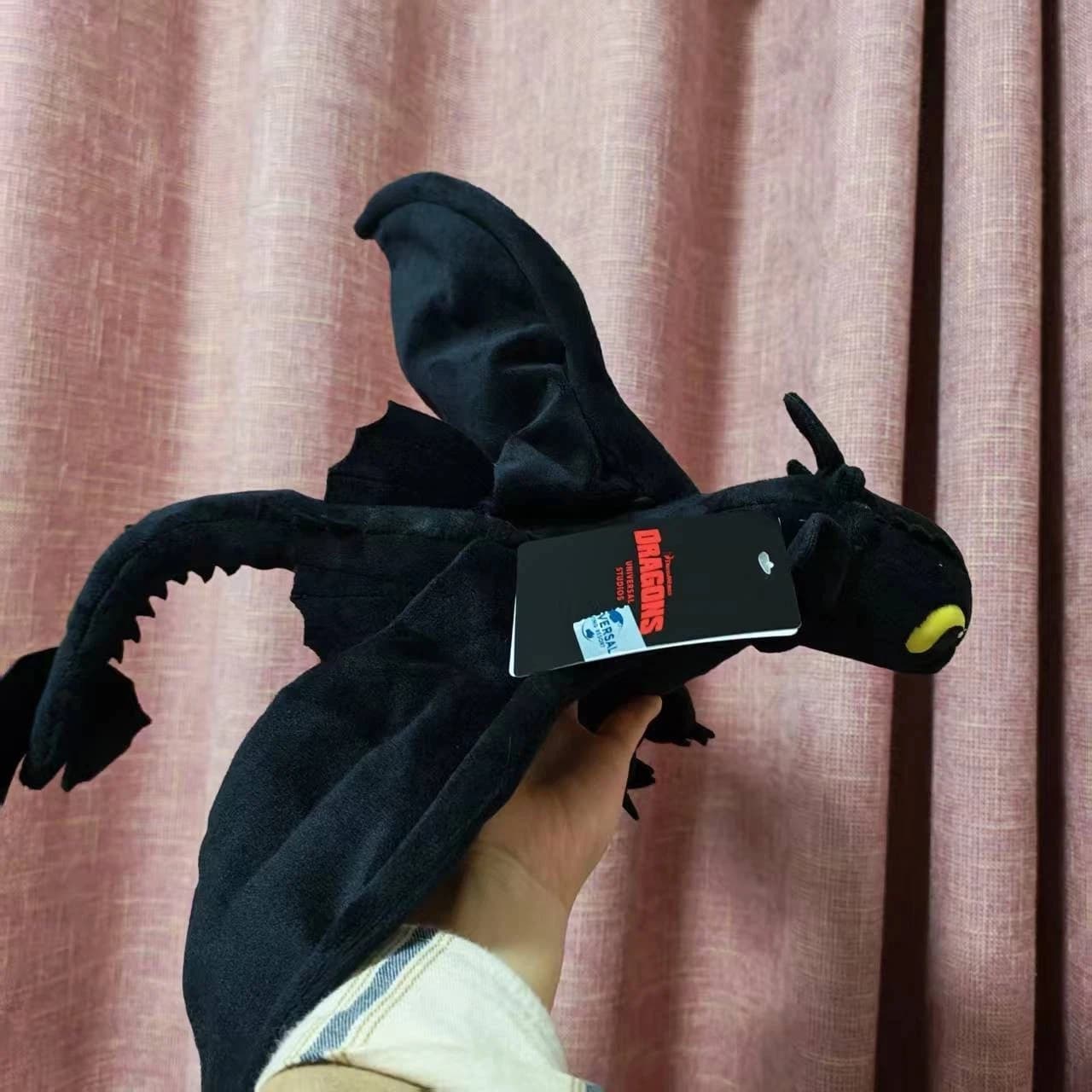 Peluches Black Night Fury et White Light Fury de Universal Studios - « Comment dresser votre dragon » - Souvenirs, jouets pour enfants