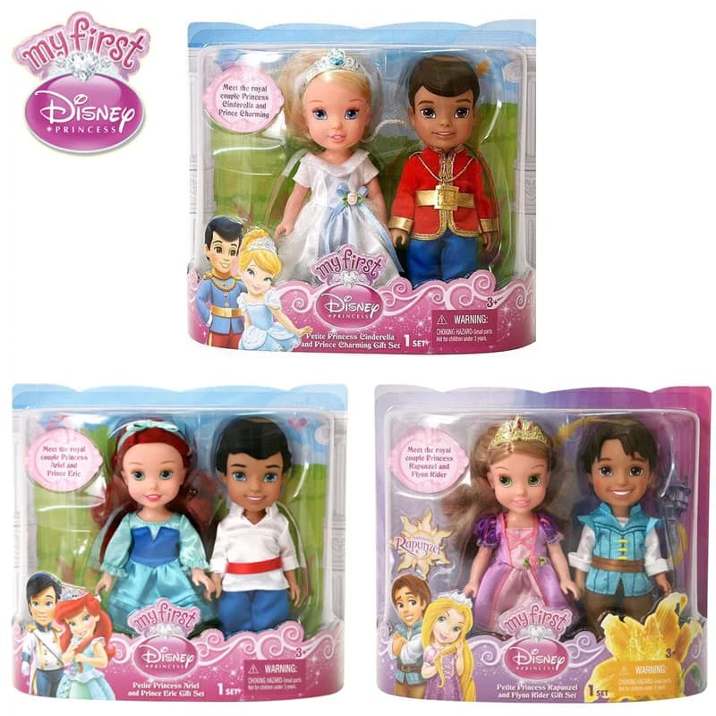 Coffret cadeau Original ma première princesse Disney Petite princesse Ariel et Prince Eric, Mini poupée de Salon, cadeaux de collection pour enfants