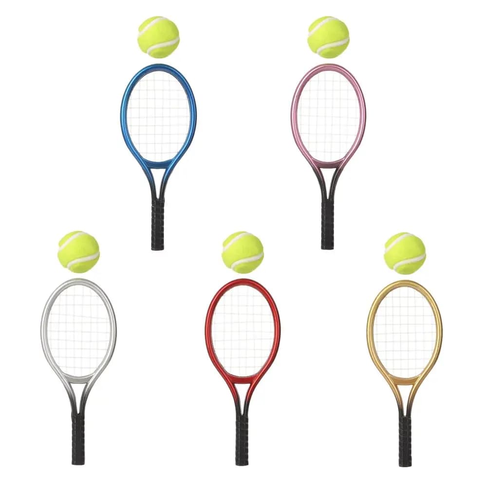Accessoire maison de poupée raquette de Tennis