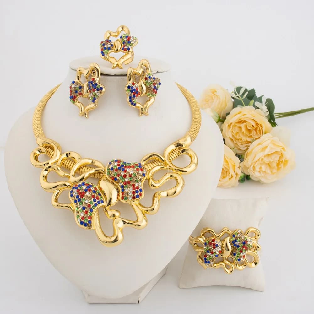 Ensemble de bijoux brésiliens de haute qualité