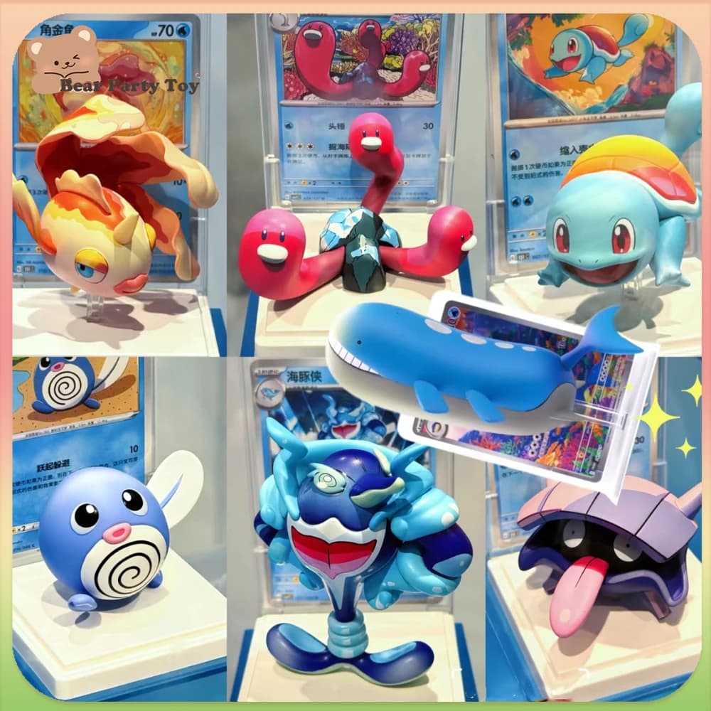 Série de figurines Water Ecology : Boîte mystère Wailord Squirtle, figurine anime, décoration, collection, cadeau