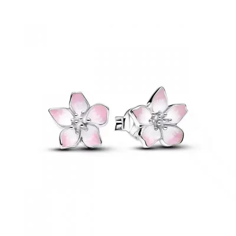 Cadeau Fête des Mères 2026 : Collier Fleur et Boucles d'Oreilles Cœur en Argent Sterling S925 pour Femme – Bijoux DIY Adaptés aux Femmes